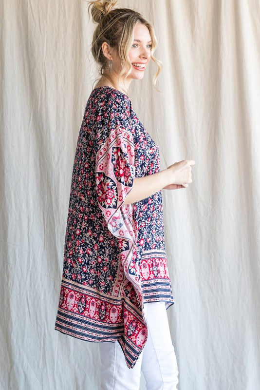 "Laura" Kimono Sleeve Tunic