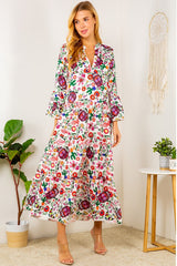 "Patti" Skull Candy Maxi Dress - The Katie Grace Boutique