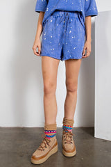 "Pearl" Bleached Mineral Washed Shorts - The Katie Grace Boutique