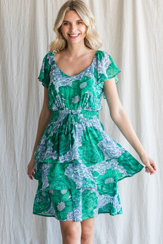 Last One! “Juliet" Smocked Waist Dress