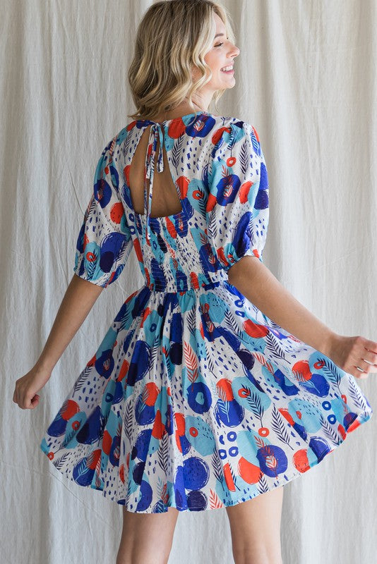"Eloise" Printed Dress