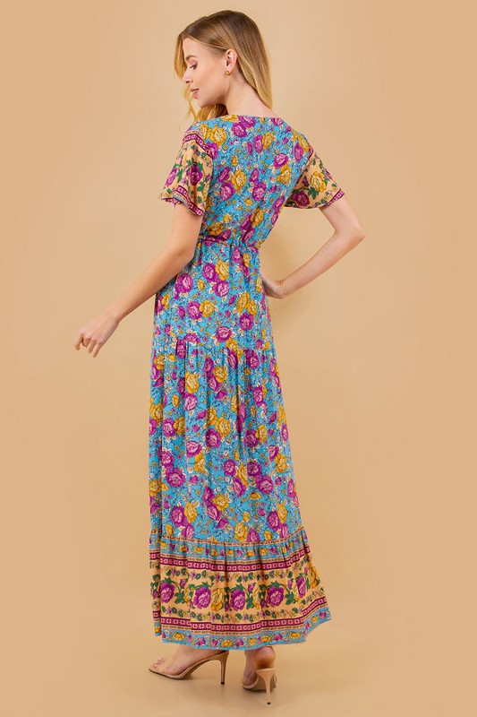 "Lala" Floral Maxi Dress