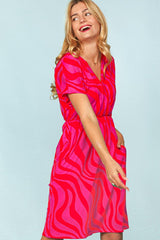 "Rhonda" Surplice Dress - The Katie Grace Boutique