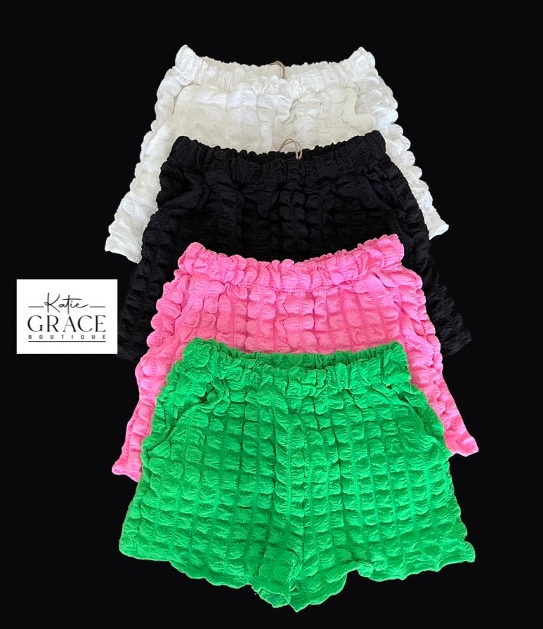 SALE! "Charmaine" Bubble Shorts - The Katie Grace Boutique