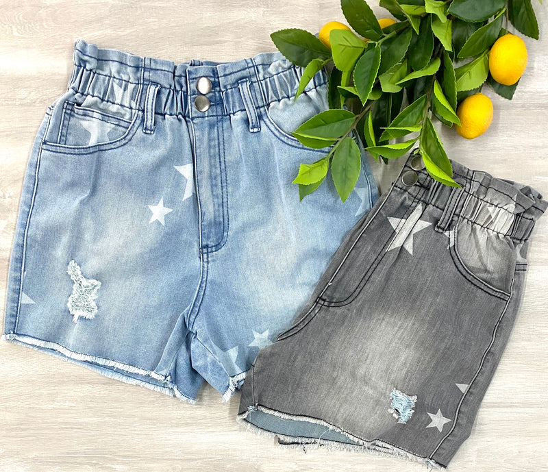 Last One! “Denim Star Shorts