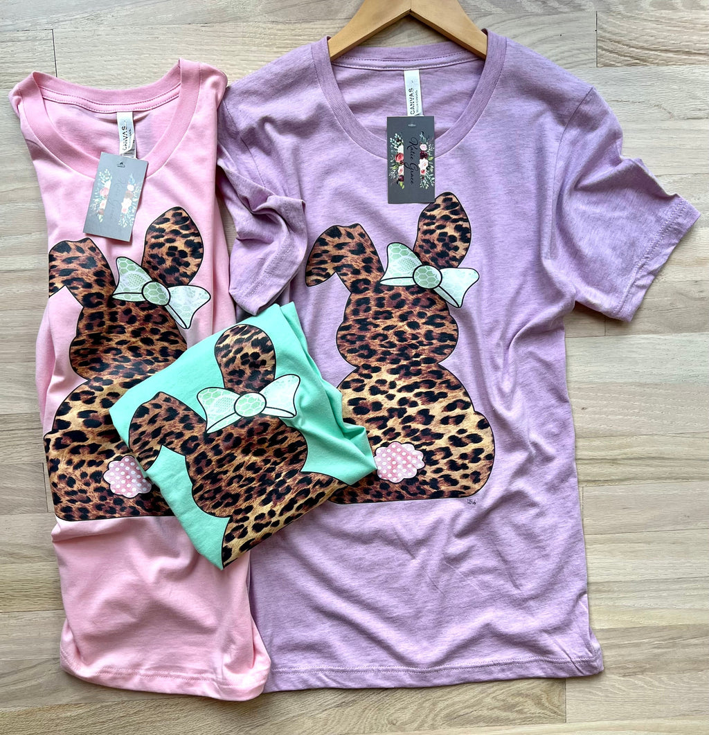 "Cate" Leopard Bunny T-Shirt