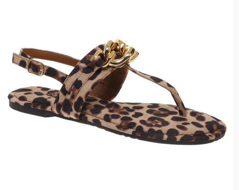 "Lulu" Leopard Sandal - The Katie Grace Boutique