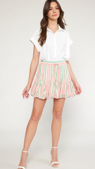 SALE! "Cleo" Balloon Hem Mini Skirt - The Katie Grace Boutique
