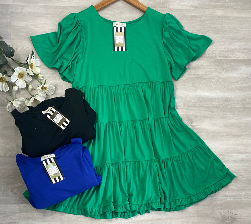 Last One! “Polly"  Tiered Dress