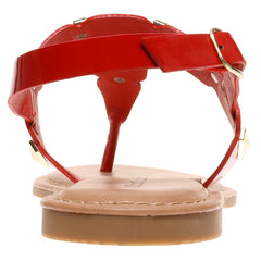 "Gigi" Red Sandal - The Katie Grace Boutique