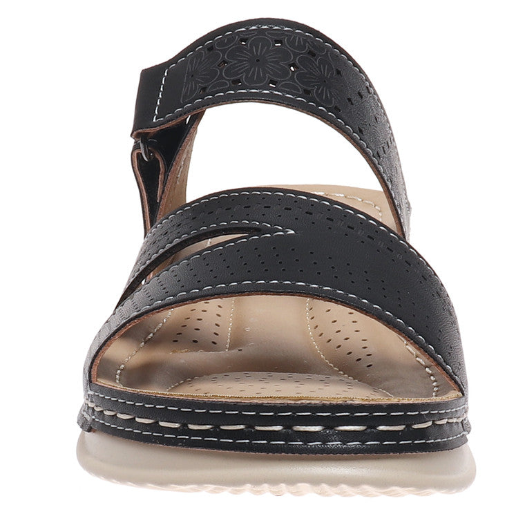 "Trixie" Perforated Slide, Black